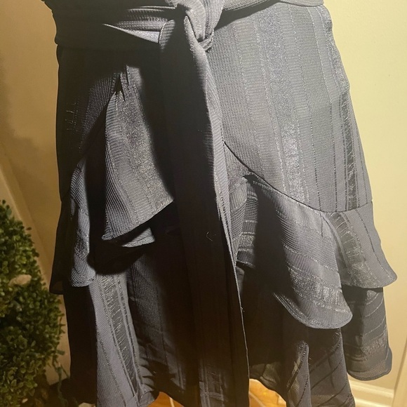 𝅺SAINTS + Secrets - Navy, Ruffled Dress - Picture 3 of 5